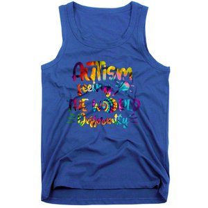 Autism Awareness Inspirational Quote Tie Dye Unity Meaningful Gift Tank Top