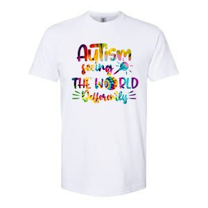 Autism Awareness Inspirational Quote Tie Dye Unity Meaningful Gift Softstyle CVC T-Shirt