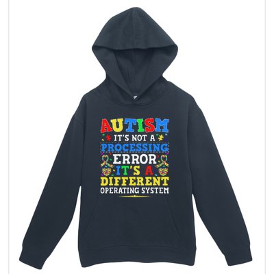 Autism Awareness It's A Different Operating System Gift Urban Pullover Hoodie