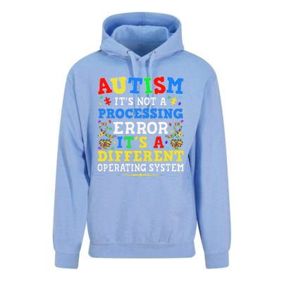 Autism Awareness It's A Different Operating System Gift Unisex Surf Hoodie