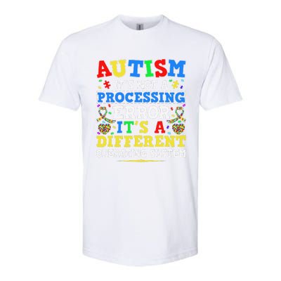 Autism Awareness It's A Different Operating System Gift Softstyle CVC T-Shirt