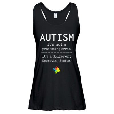 Autism Awareness It's A Different Operating System Ladies Essential Flowy Tank