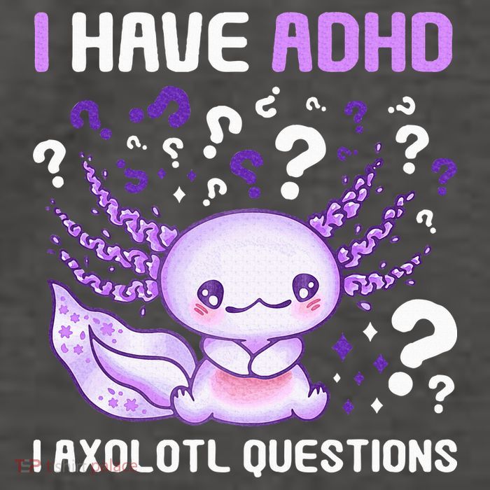 Adhd Awareness I Axolotol Questions Vector Backpack