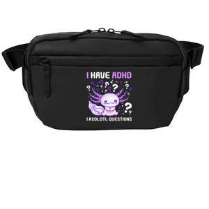 Adhd Awareness I Axolotol Questions Crossbody Pack