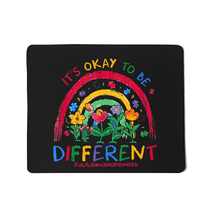 Autism Awareness ItS Ok To Be Different Autistic Be Unique Mousepad