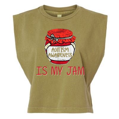 Autism Awareness Is My Jam Garment-Dyed Women's Muscle Tee