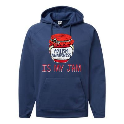 Autism Awareness Is My Jam Performance Fleece Hoodie