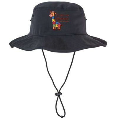 Autism Awareness ItS Ok To Be Different With Giraffe Cute Gift Bucket Hat