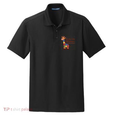 Autism Awareness ItS Ok To Be Different With Giraffe Cute Gift Dry Zone Grid Polo