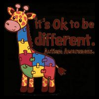 Autism Awareness ItS Ok To Be Different With Giraffe Cute Gift Wool Snapback Cap