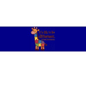 Autism Awareness ItS Ok To Be Different With Giraffe Cute Gift Bumper Sticker