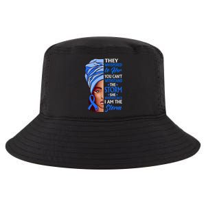 African Afro I Am The Storm Colon Cancer Awareness Gift Cool Comfort Performance Bucket Hat