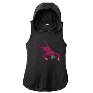 Ace Attorney Investigations Collection Faceplant Edgeworth Ladies PosiCharge Tri-Blend Wicking Draft Hoodie Tank