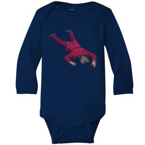 Ace Attorney Investigations Collection Faceplant Edgeworth Baby Long Sleeve Bodysuit