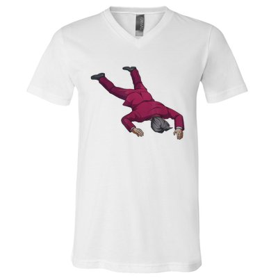 Ace Attorney Investigations Collection Faceplant Edgeworth V-Neck T-Shirt