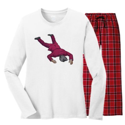 Ace Attorney Investigations Collection Faceplant Edgeworth Women's Long Sleeve Flannel Pajama Set 