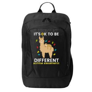 Autism Awareness It's Ok To Be Different Sloth Llama City Backpack