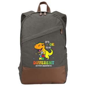 Autism Awareness Its Ok To Be Different Cotton Canvas Backpack