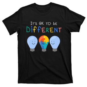 Autism Awareness It's ok to be Different Autism Awareness T-Shirt