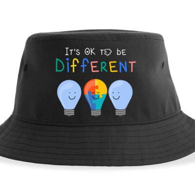 Autism Awareness It's ok to be Different Autism Awareness Sustainable Bucket Hat