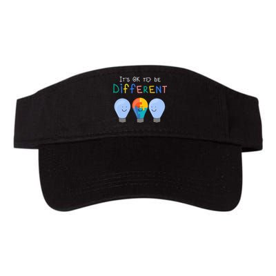 Autism Awareness It's ok to be Different Autism Awareness Valucap Bio-Washed Visor