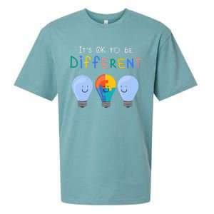 Autism Awareness It's ok to be Different Autism Awareness Sueded Cloud Jersey T-Shirt