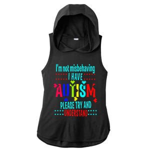 Austim Awareness I Have Autism Try Understand Gift Ladies PosiCharge Tri-Blend Wicking Draft Hoodie Tank