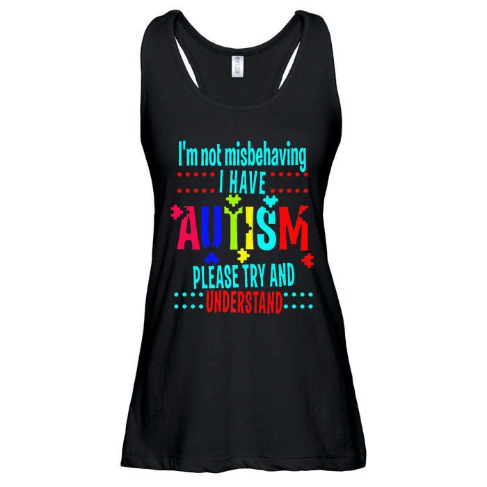 Austim Awareness I Have Autism Try Understand Gift Ladies Essential Flowy Tank