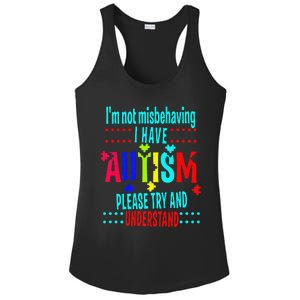 Austim Awareness I Have Autism Try Understand Gift Ladies PosiCharge Competitor Racerback Tank