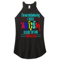 Austim Awareness I Have Autism Try Understand Gift Women's Perfect Tri Rocker Tank