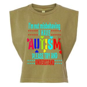 Austim Awareness I Have Autism Try Understand Gift Garment-Dyed Women's Muscle Tee