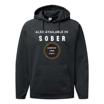 Also Available In Sober Funny Adult Drinking Humor Performance Fleece Hoodie