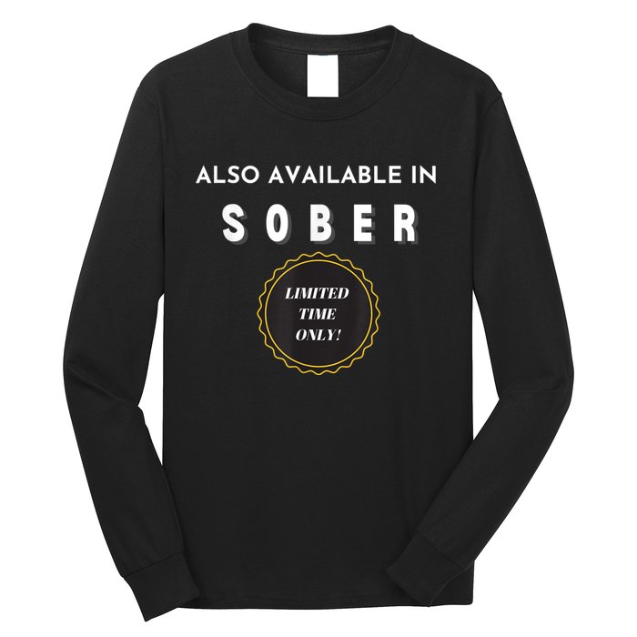 Also Available In Sober Funny Adult Drinking Humor Long Sleeve Shirt