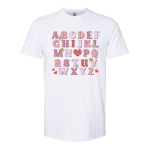 ABC Alphabet I Love You English Teacher Valentines Day Softstyle CVC T-Shirt