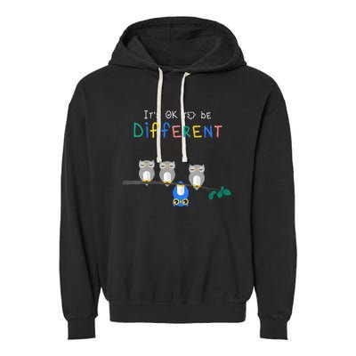 Autism Awareness It's ok to be Different Autism Awareness Garment-Dyed Fleece Hoodie