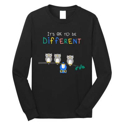 Autism Awareness It's ok to be Different Autism Awareness Long Sleeve Shirt