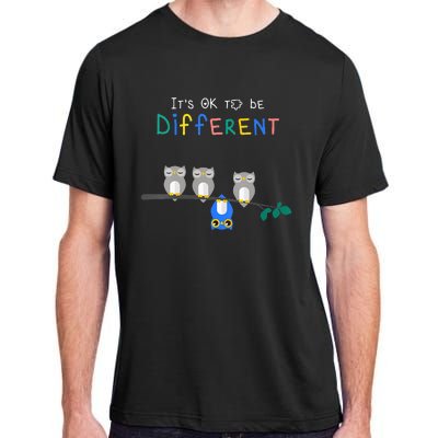 Autism Awareness It's ok to be Different Autism Awareness Adult ChromaSoft Performance T-Shirt