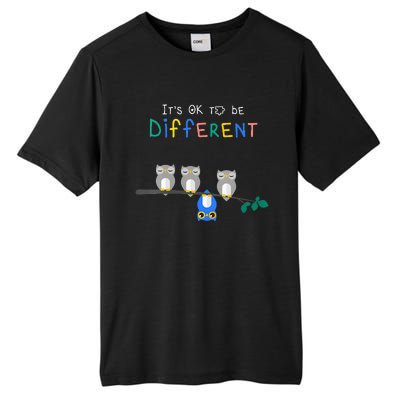 Autism Awareness It's ok to be Different Autism Awareness Tall Fusion ChromaSoft Performance T-Shirt