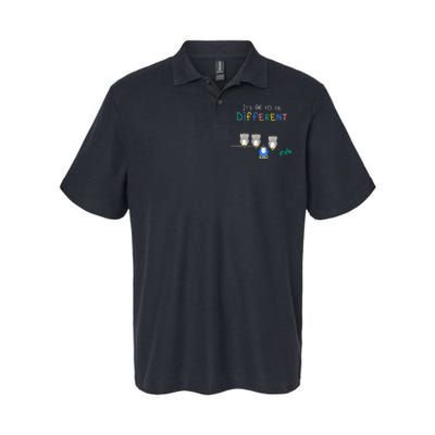 Autism Awareness It's ok to be Different Autism Awareness Softstyle Adult Sport Polo