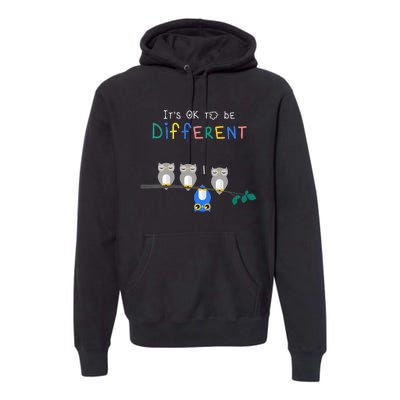 Autism Awareness It's ok to be Different Autism Awareness Premium Hoodie