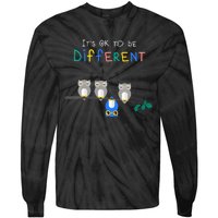 Autism Awareness It's ok to be Different Autism Awareness Tie-Dye Long Sleeve Shirt