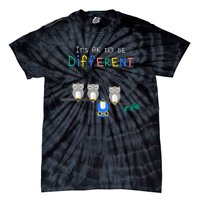 Autism Awareness It's ok to be Different Autism Awareness Tie-Dye T-Shirt