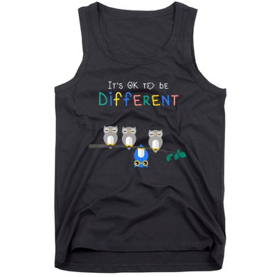 Autism Awareness It's ok to be Different Autism Awareness Tank Top