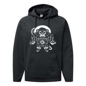 Ape Astronaut In Space 10th Planet Austin Jiu Jitsu Performance Fleece Hoodie