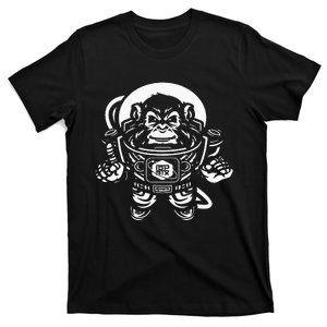 Ape Astronaut In Space 10th Planet Austin Jiu Jitsu T-Shirt