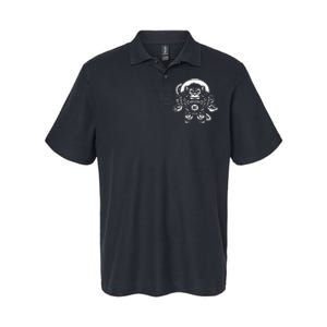 Ape Astronaut In Space 10th Planet Austin Jiu Jitsu Softstyle Adult Sport Polo