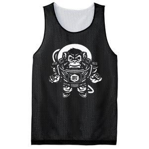 Ape Astronaut In Space 10th Planet Austin Jiu Jitsu Mesh Reversible Basketball Jersey Tank