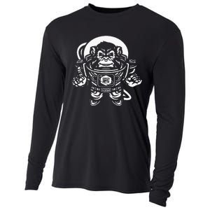 Ape Astronaut In Space 10th Planet Austin Jiu Jitsu Cooling Performance Long Sleeve Crew