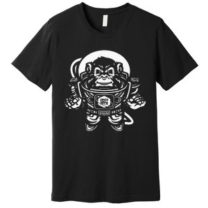 Ape Astronaut In Space 10th Planet Austin Jiu Jitsu Premium T-Shirt