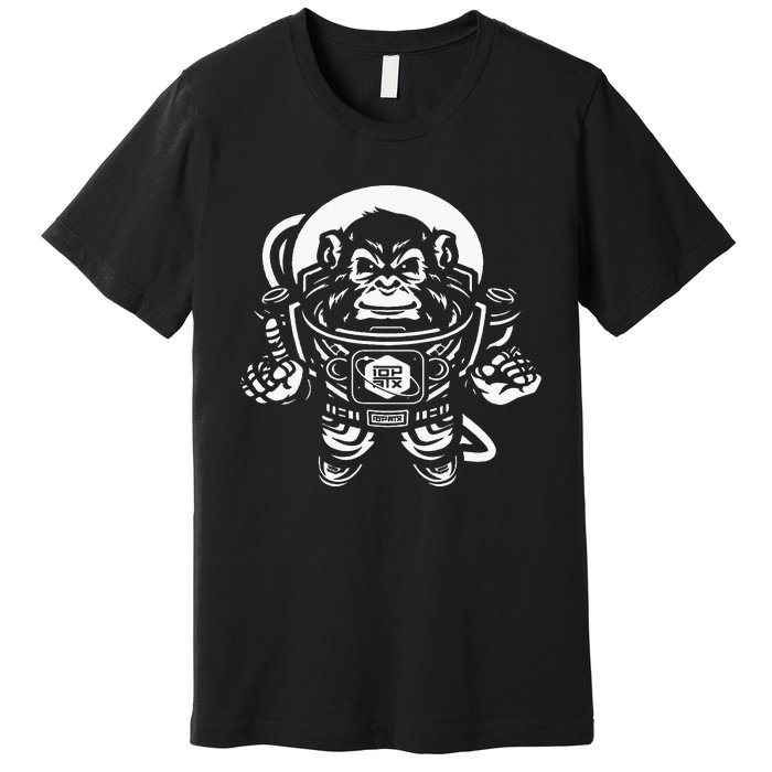 Ape Astronaut In Space 10th Planet Austin Jiu Jitsu Premium T-Shirt